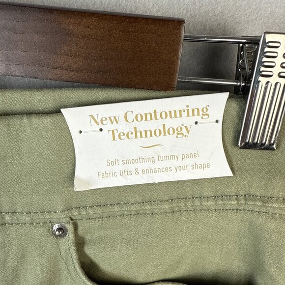 Levi Strauss Signature Green Pull On Skinny Jeans Womens Size 6L W28 L32 NWT - Picture 2 of 13